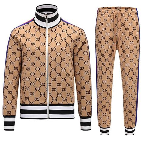 gucci tracksuit blue and red|Gucci tracksuit men sale.